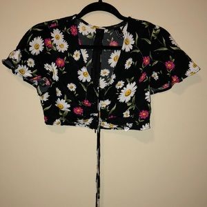 Floral cropped top